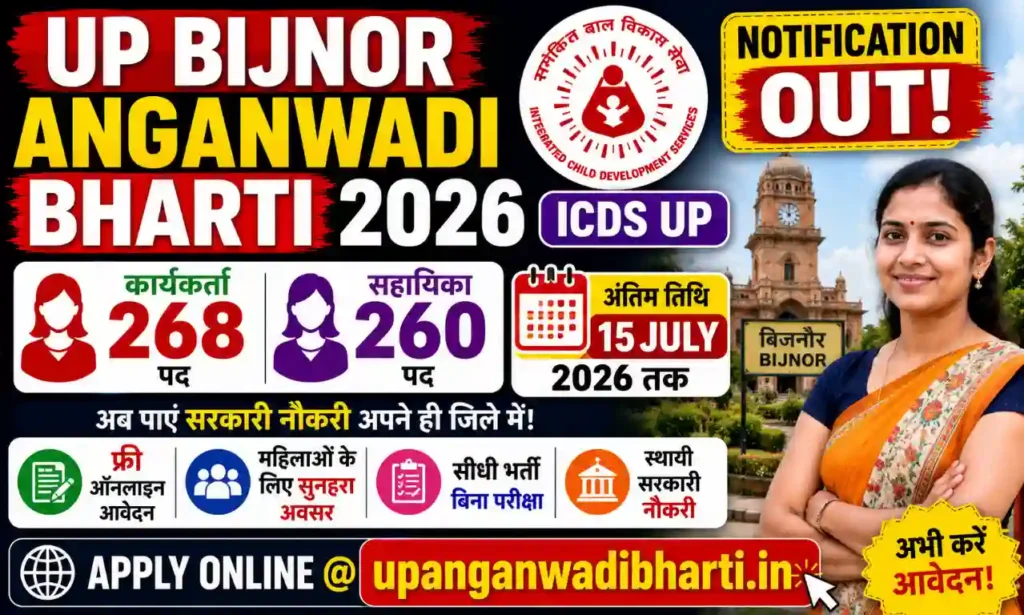 Bijnor Anganwadi Bharti 2026