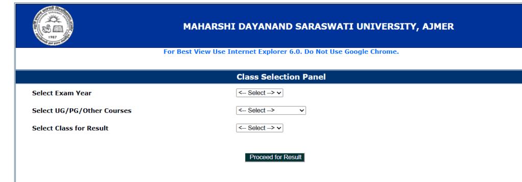 MDSU Result 2026 Online kaise dekhe?